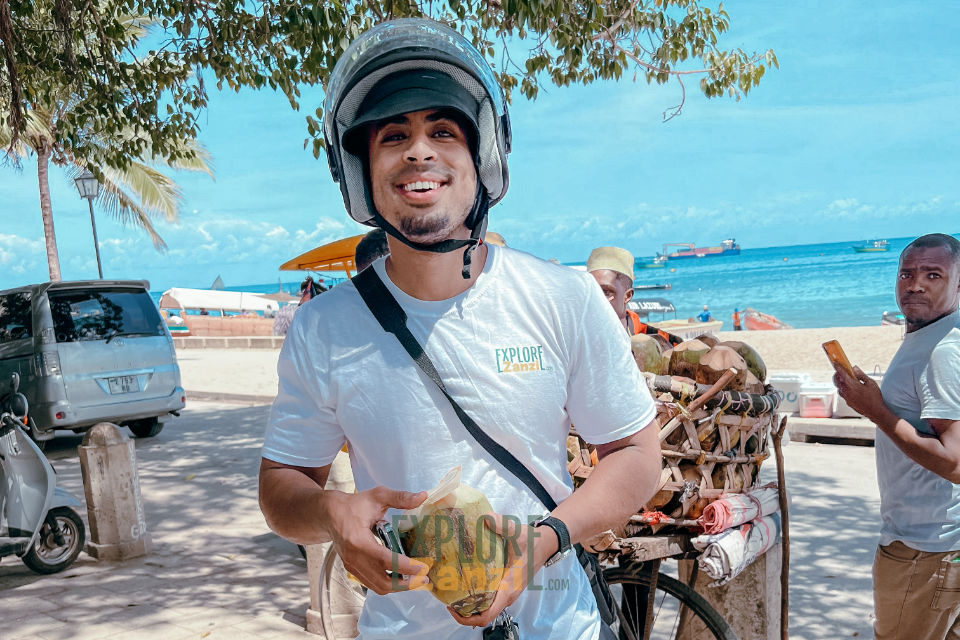Abui with coconut