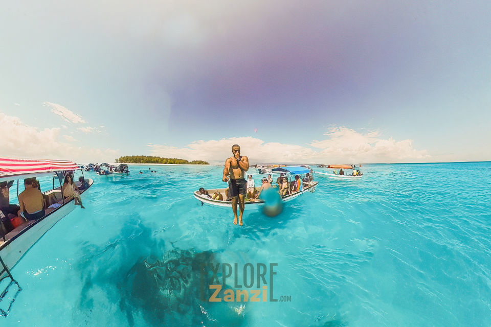Diving into mnemba island